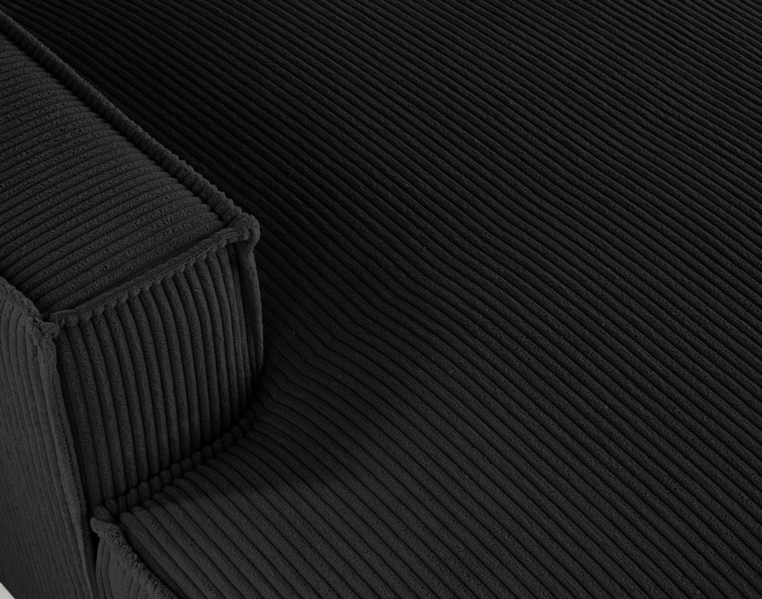 Canapé d'angle gauche aux formes arrondies 5 places en velours côtelé Spiaggia Canapé d'angle gauche aux formes arrondies 5 places en velours côtelé Spiaggia