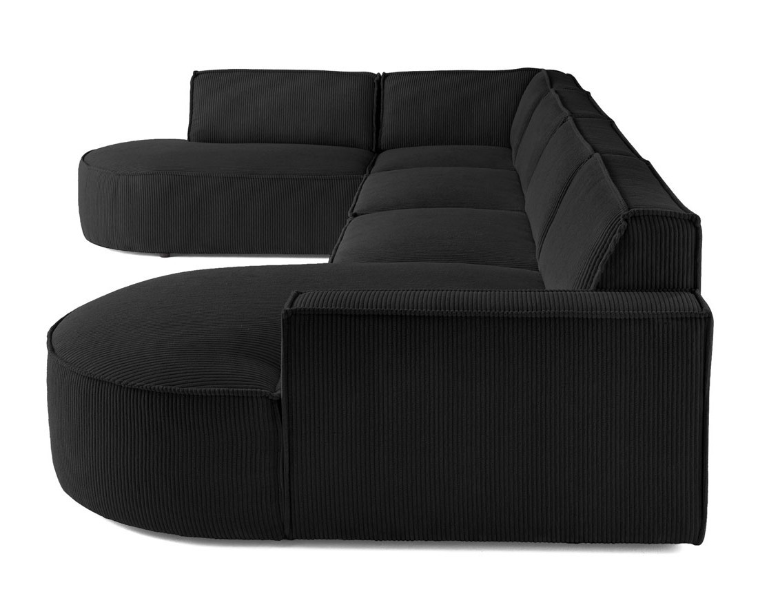 Canapé panoramique d'angle gauche 7 places en velours côtelé Spiaggia Canapé panoramique d'angle gauche 7 places en velours côtelé Spiaggia