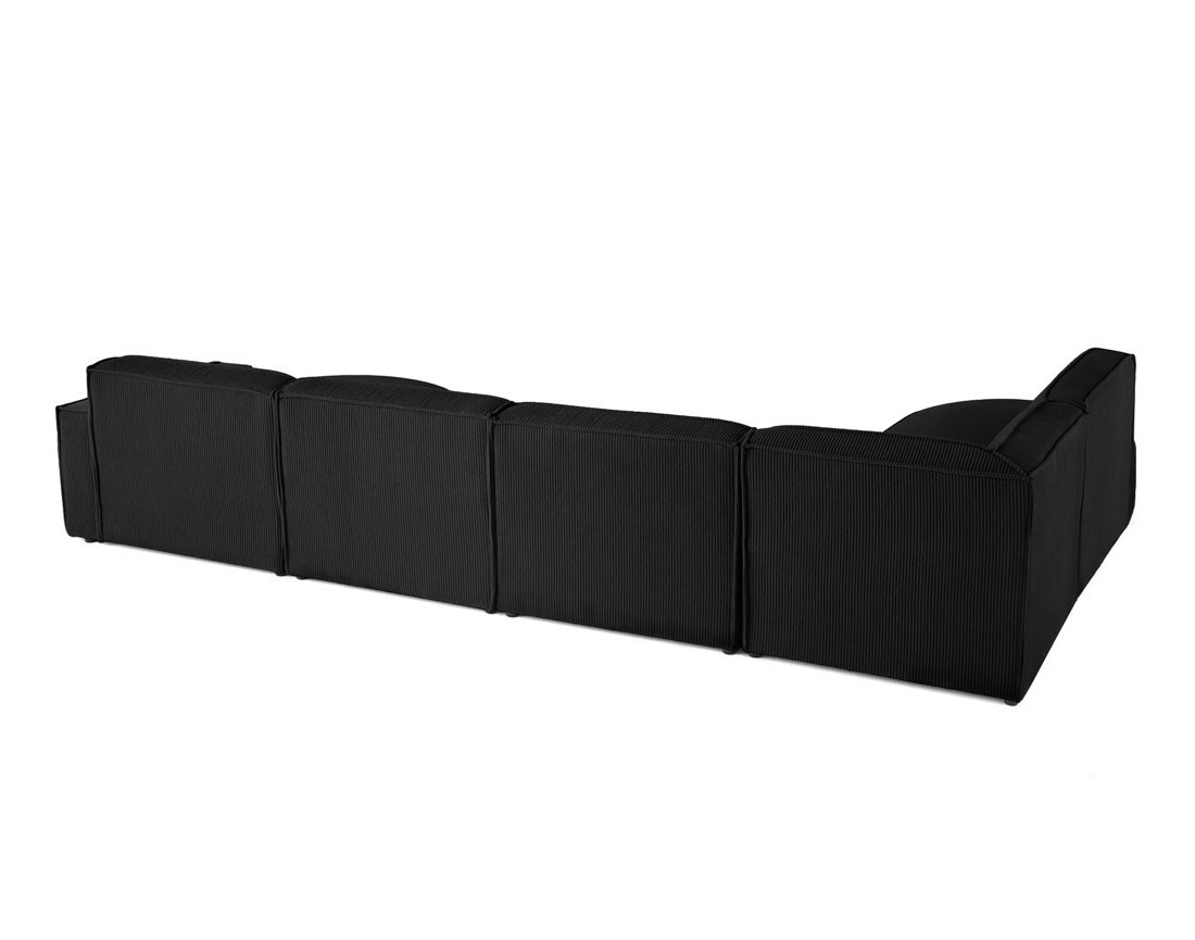 Canapé panoramique d'angle gauche 7 places en velours côtelé Spiaggia Canapé panoramique d'angle gauche 7 places en velours côtelé Spiaggia