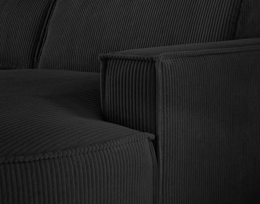 Canapé panoramique d'angle gauche 7 places en velours côtelé Spiaggia Canapé panoramique d'angle gauche 7 places en velours côtelé Spiaggia