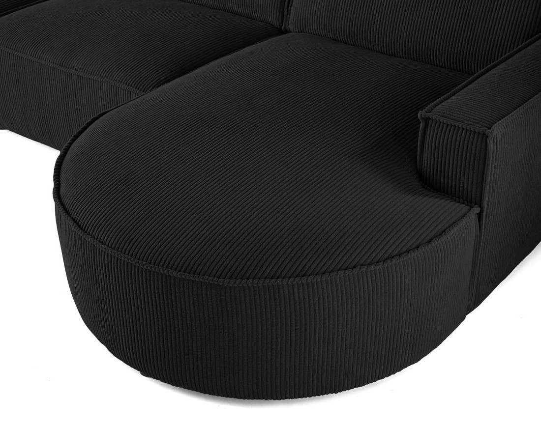 Canapé panoramique d'angle gauche 7 places en velours côtelé Spiaggia Canapé panoramique d'angle gauche 7 places en velours côtelé Spiaggia