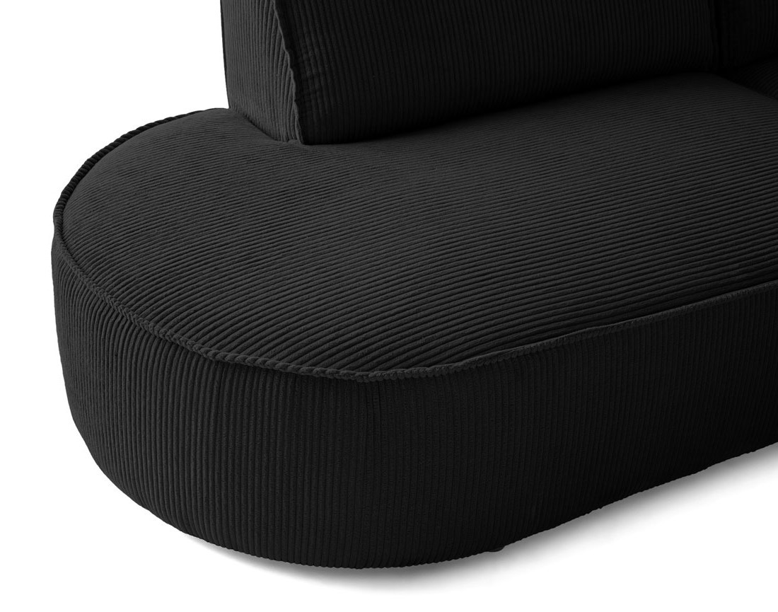 Canapé panoramique d'angle gauche 7 places en velours côtelé Spiaggia Canapé panoramique d'angle gauche 7 places en velours côtelé Spiaggia