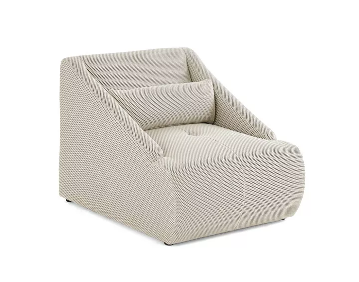 Fauteuil en tissu mailles 3D Onyx