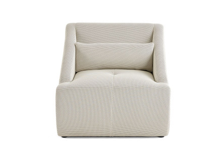 Fauteuil en tissu mailles 3D Onyx