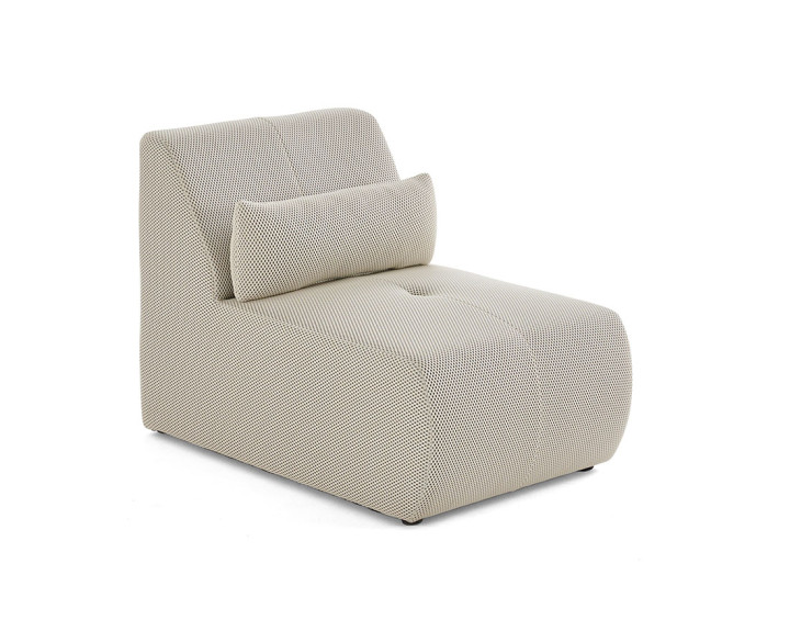 Fauteuil sans accoudoirs en tissu mailles 3D