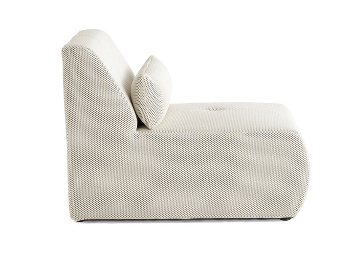 Fauteuil sans accoudoirs en tissu mailles 3D