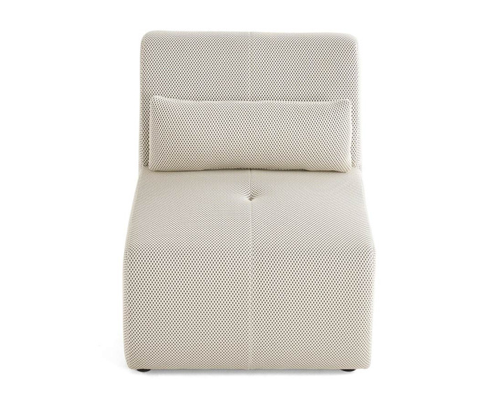 Fauteuil sans accoudoirs en tissu mailles 3D