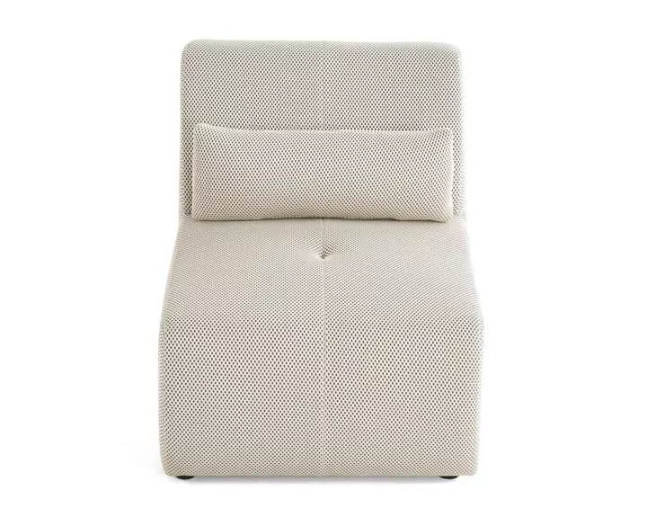 Fauteuil sans accoudoirs en tissu mailles 3D