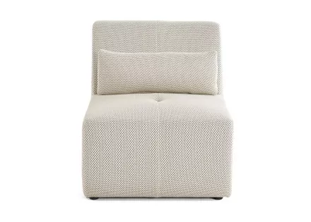 Fauteuil sans accoudoirs en tissu mailles 3D