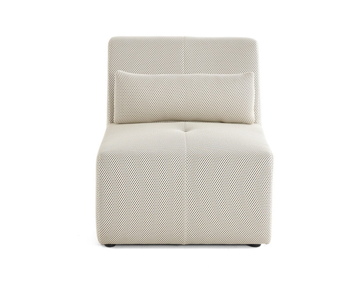 Fauteuil sans accoudoirs en tissu mailles 3D