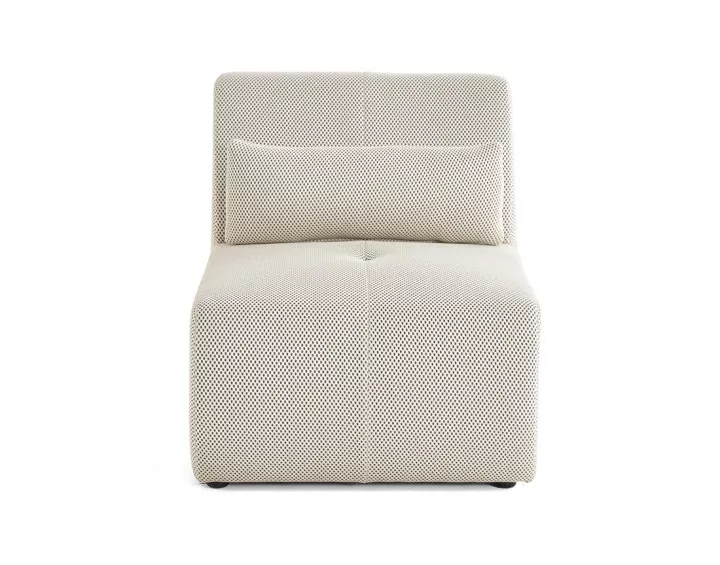 Fauteuil sans accoudoirs en tissu mailles 3D