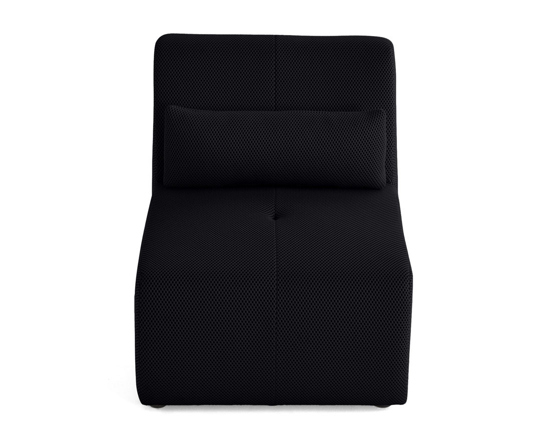 Fauteuil sans accoudoirs en tissu mailles 3D