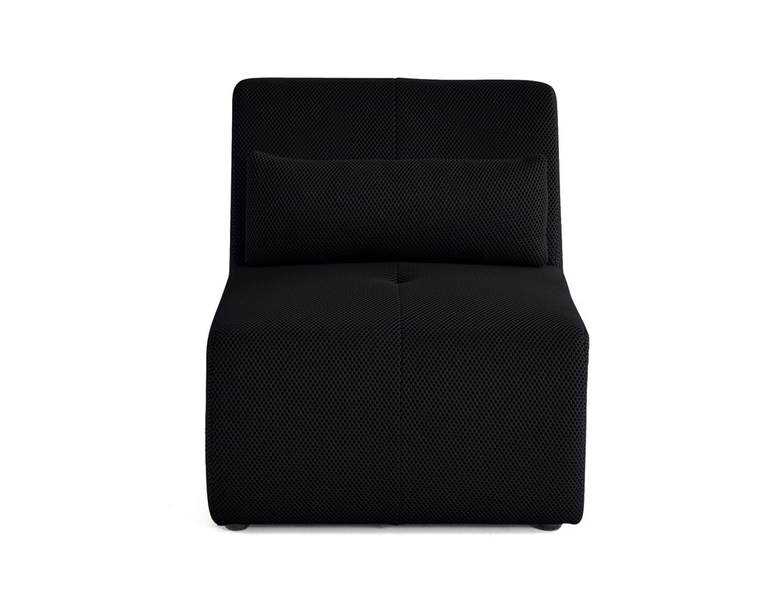 Fauteuil sans accoudoirs en tissu mailles 3D