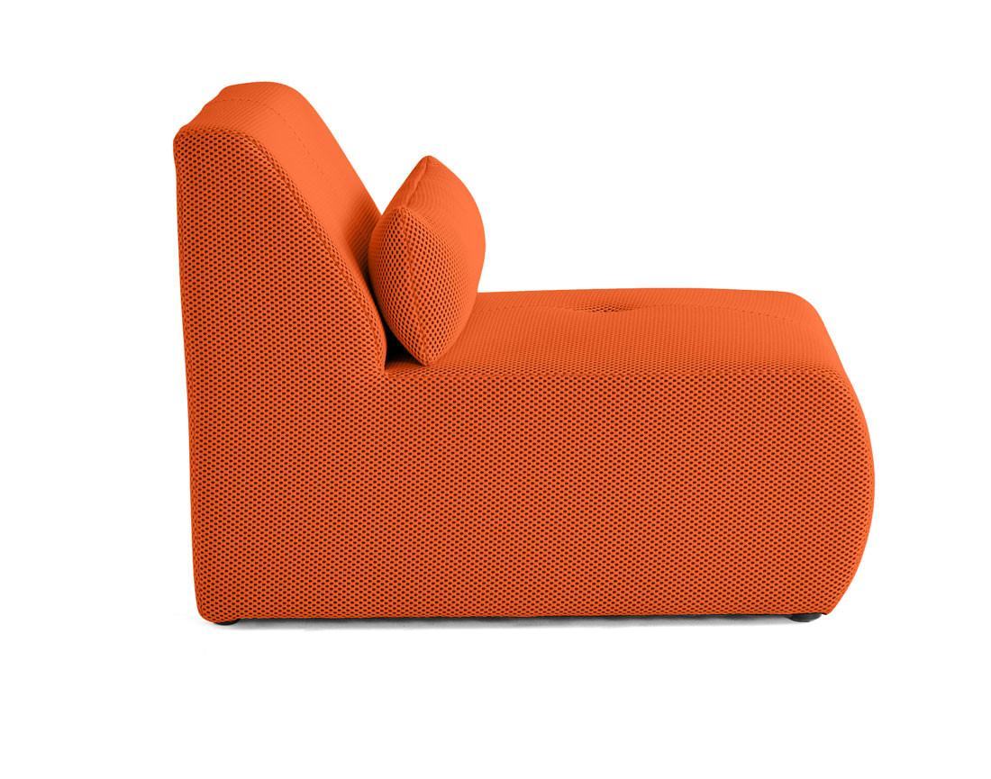 Fauteuil sans accoudoirs en tissu mailles 3D