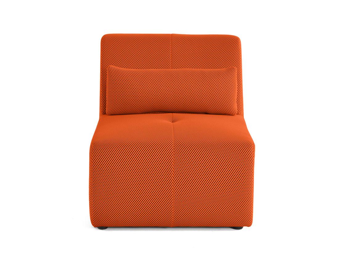 Fauteuil sans accoudoirs en tissu mailles 3D