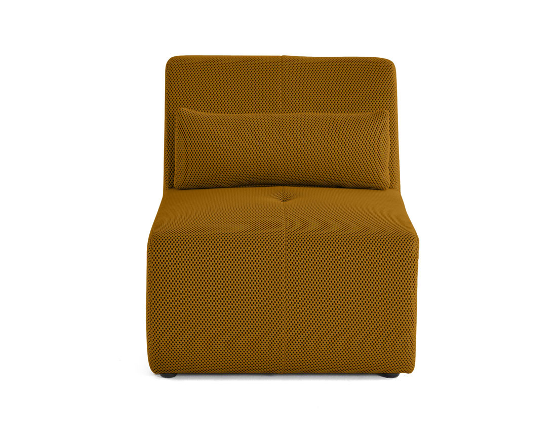 Fauteuil sans accoudoirs en tissu mailles 3D