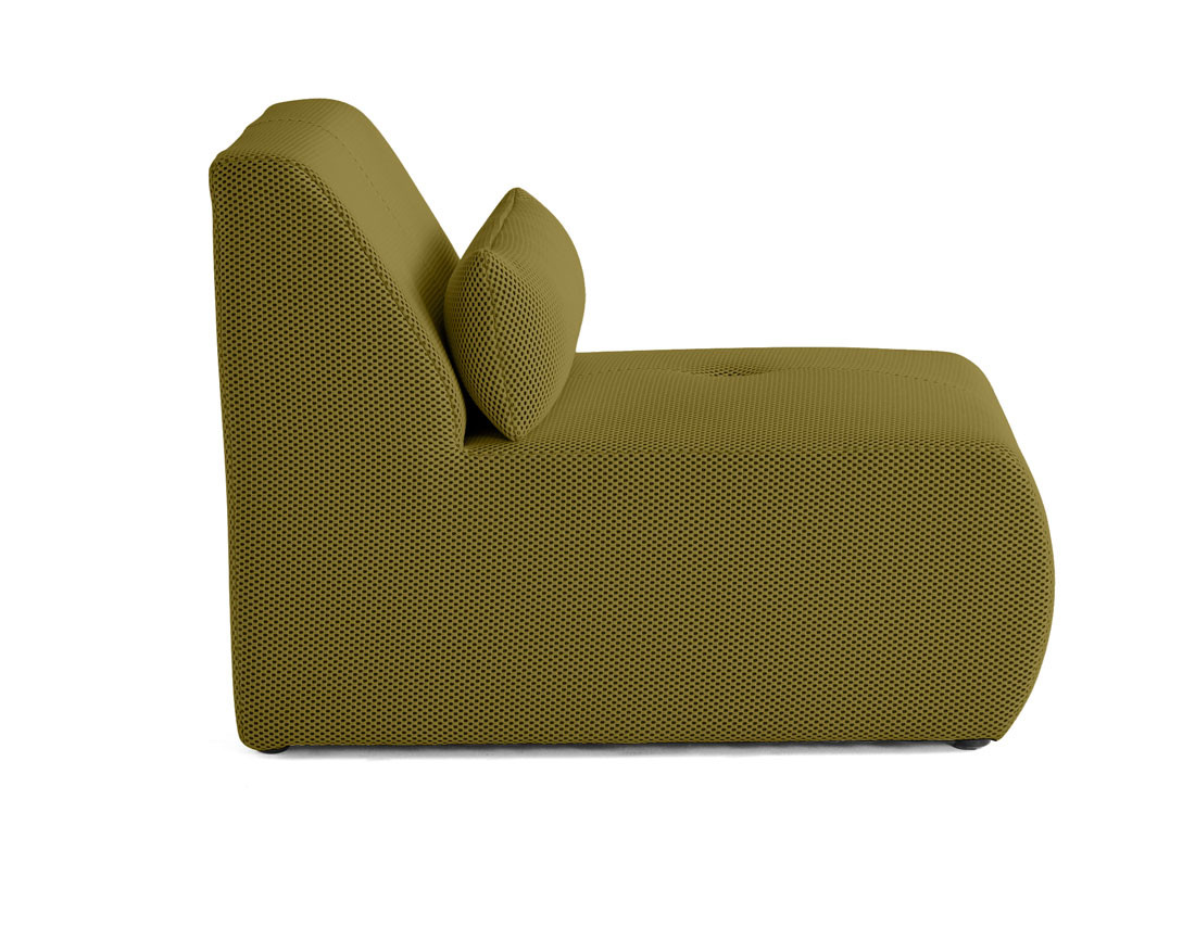 Fauteuil sans accoudoirs en tissu mailles 3D