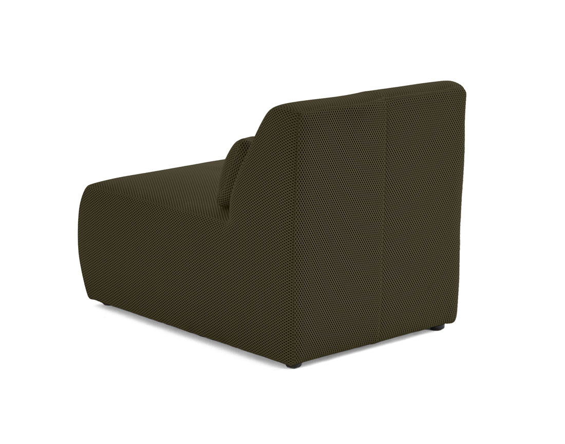 Fauteuil sans accoudoirs en tissu mailles 3D