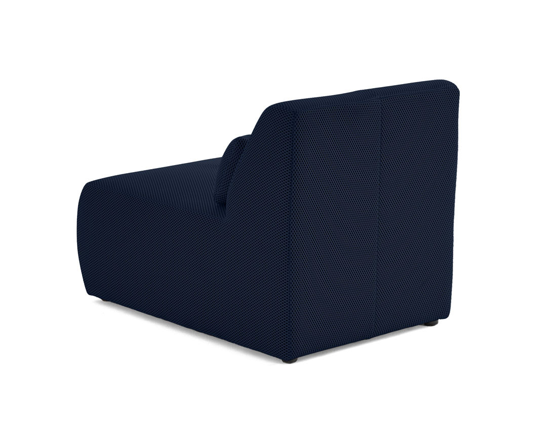 Fauteuil sans accoudoirs en tissu mailles 3D