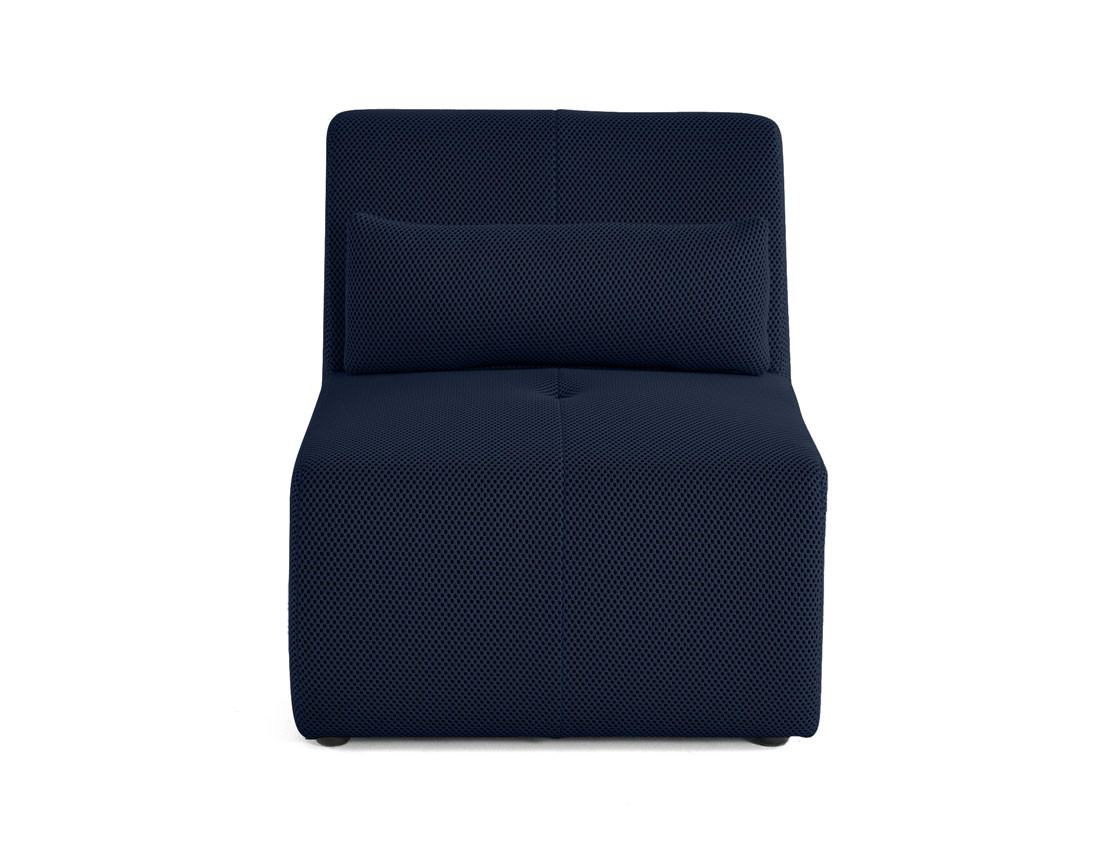 Fauteuil sans accoudoirs en tissu mailles 3D