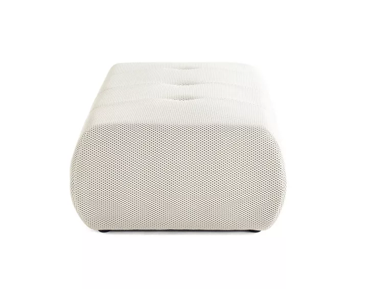 Pouf d'appoint en tissu mailles 3D Onyx