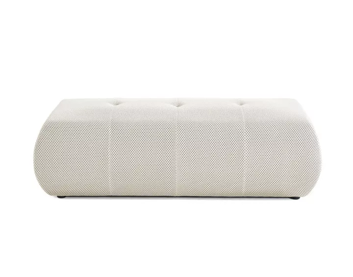 Pouf d'appoint en tissu mailles 3D Onyx