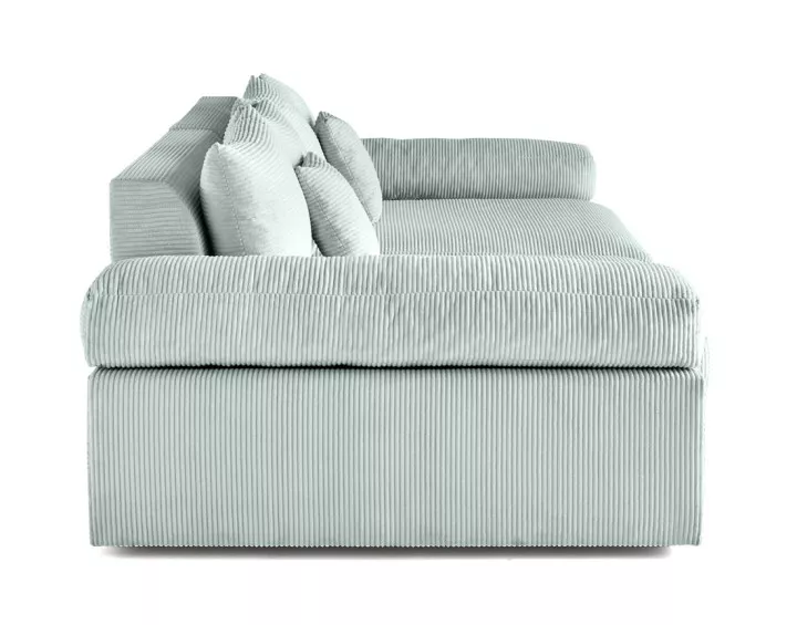Canapé 4 places avec une assise profonde en velours côtelé Canapé 4 places avec une assise profonde en velours côtelé