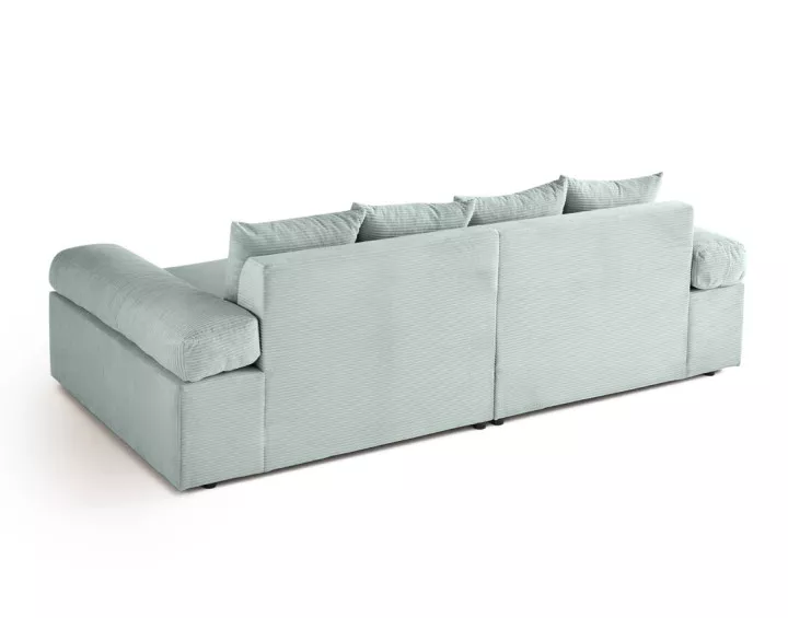 Canapé 4 places avec une assise profonde en velours côtelé Canapé 4 places avec une assise profonde en velours côtelé