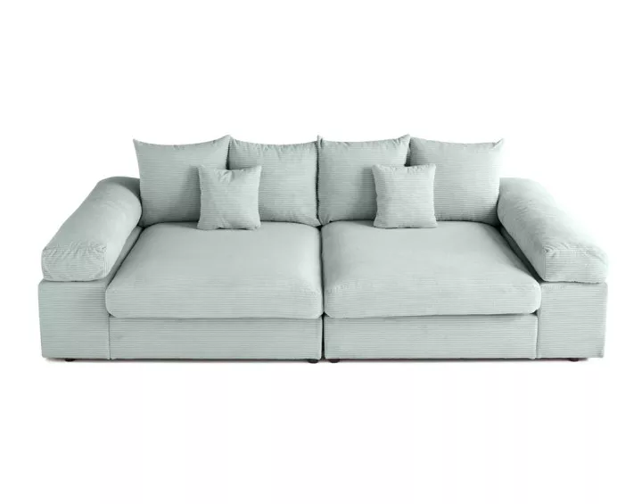 Canapé 4 places avec une assise profonde en velours côtelé Canapé 4 places avec une assise profonde en velours côtelé