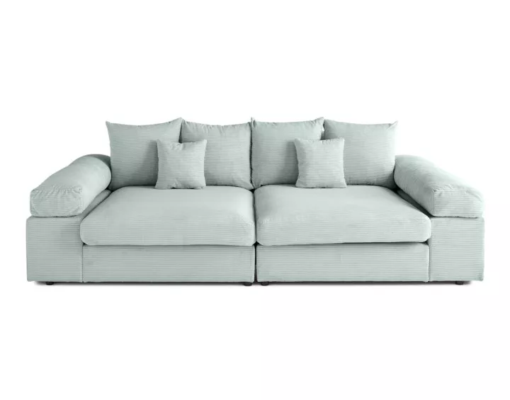 Canapé 4 places avec une assise profonde en velours côtelé Canapé 4 places avec une assise profonde en velours côtelé