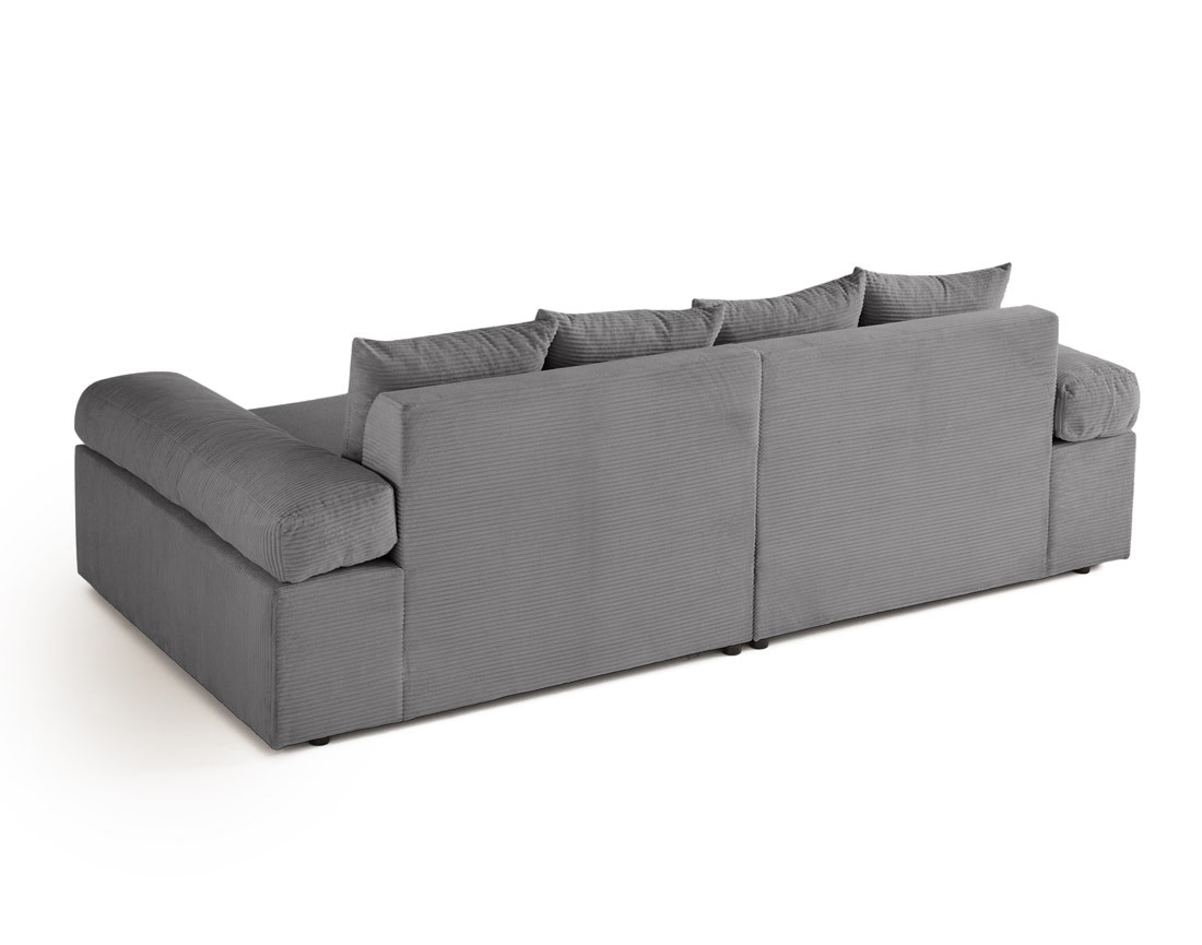 Canapé 4 places avec une assise profonde en velours côtelé Canapé 4 places avec une assise profonde en velours côtelé