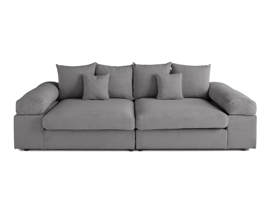 Canapé 4 places avec une assise profonde en velours côtelé Canapé 4 places avec une assise profonde en velours côtelé