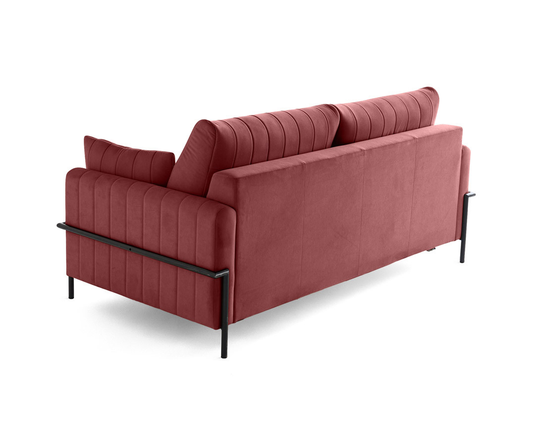 Canapé 3 places convertible couchage quotidien, matelas inclus Ercolano