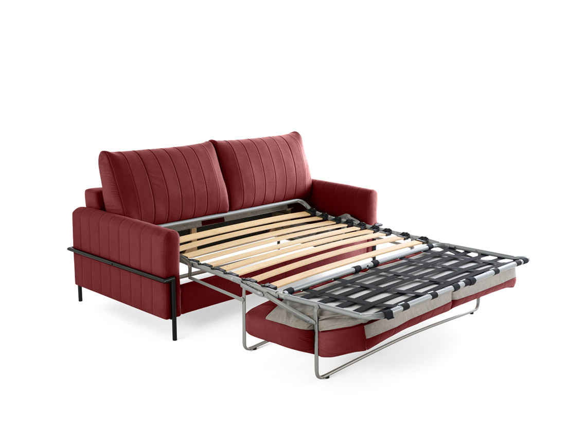 Canapé 3 places convertible couchage quotidien, matelas inclus Ercolano