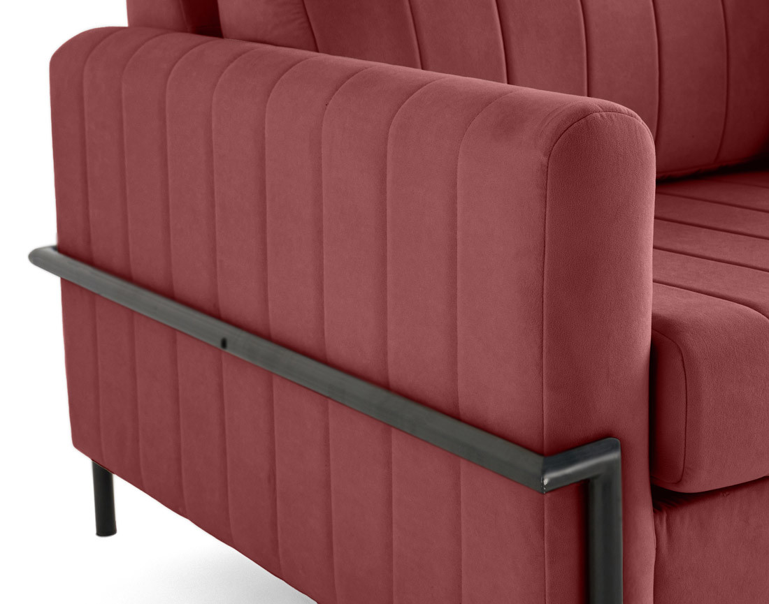 Canapé 3 places convertible couchage quotidien, matelas inclus Ercolano