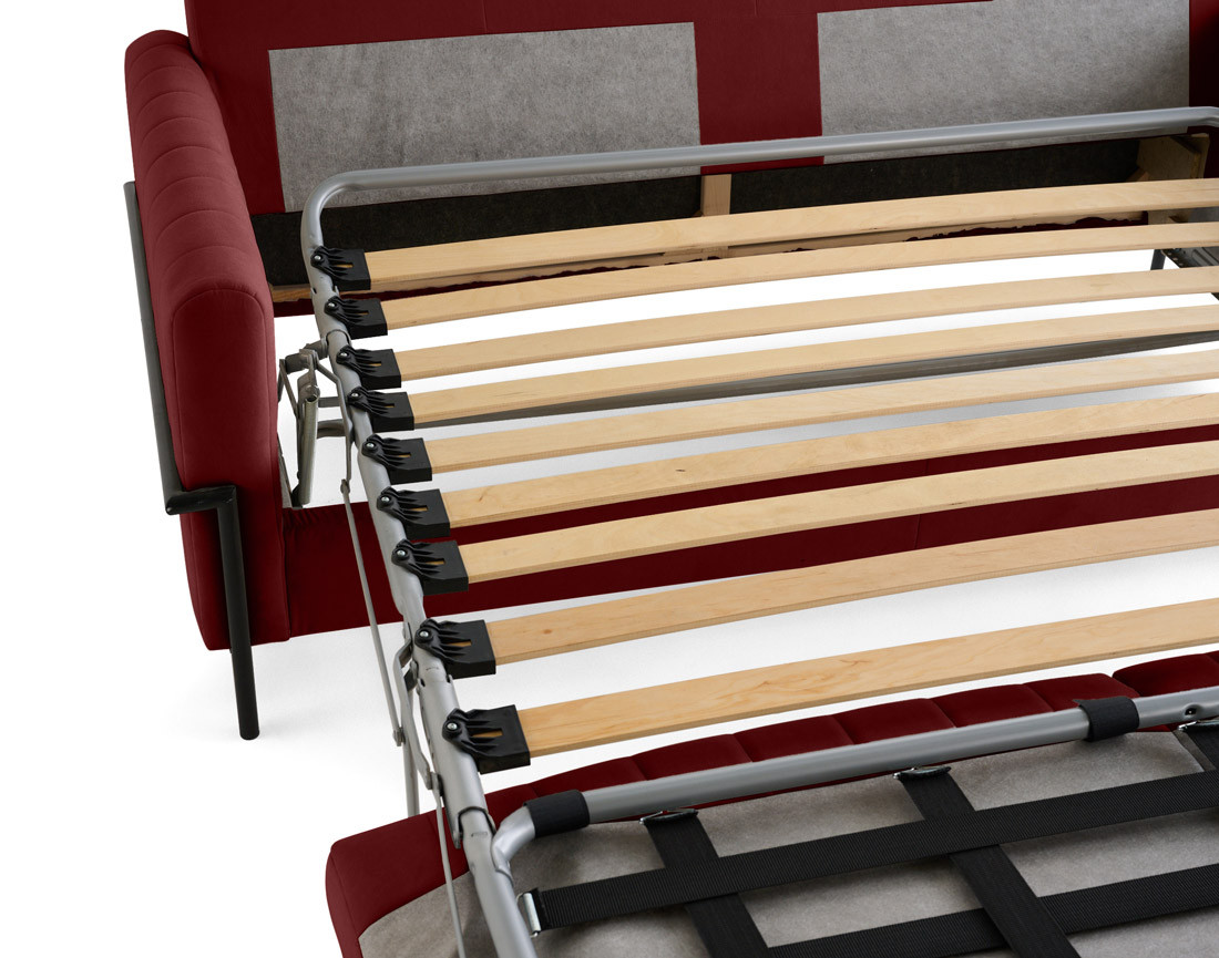 Canapé 3 places convertible couchage quotidien, matelas inclus Ercolano