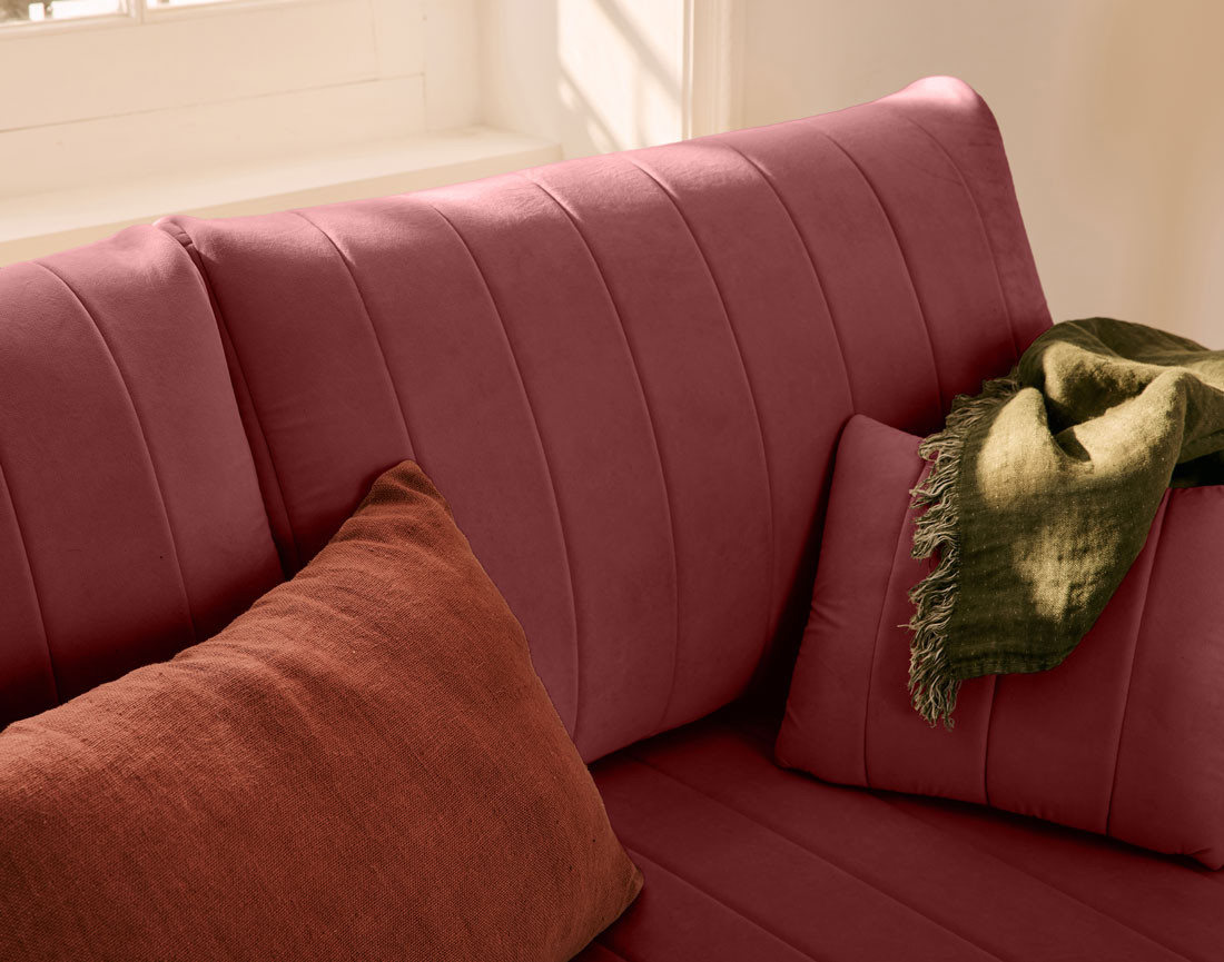 Canapé 3 places convertible couchage quotidien, matelas inclus Ercolano