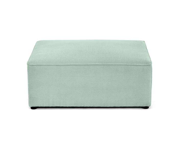 Pouf en velours texturé Topaze