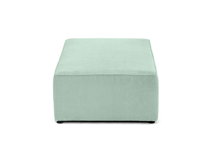 Pouf en velours texturé Topaze