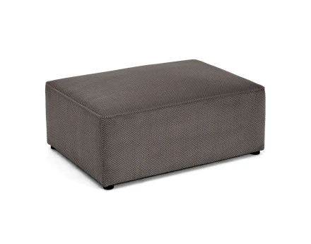 Pouf en velours texturé Topaze