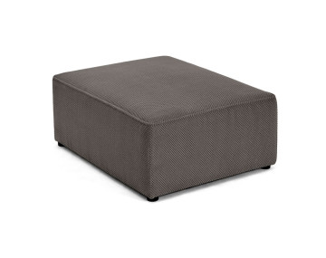 Pouf en velours texturé Topaze
