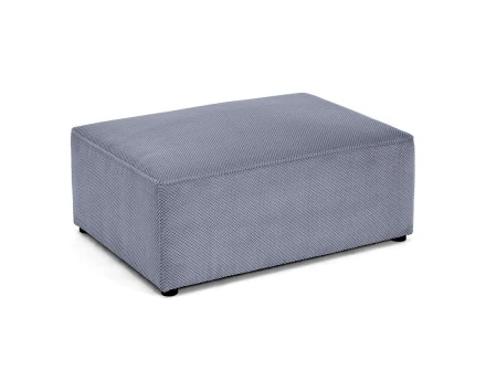 Pouf en velours texturé Topaze