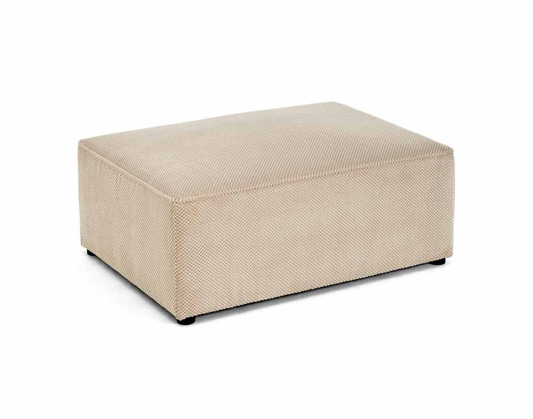 Pouf en velours texturé Topaze