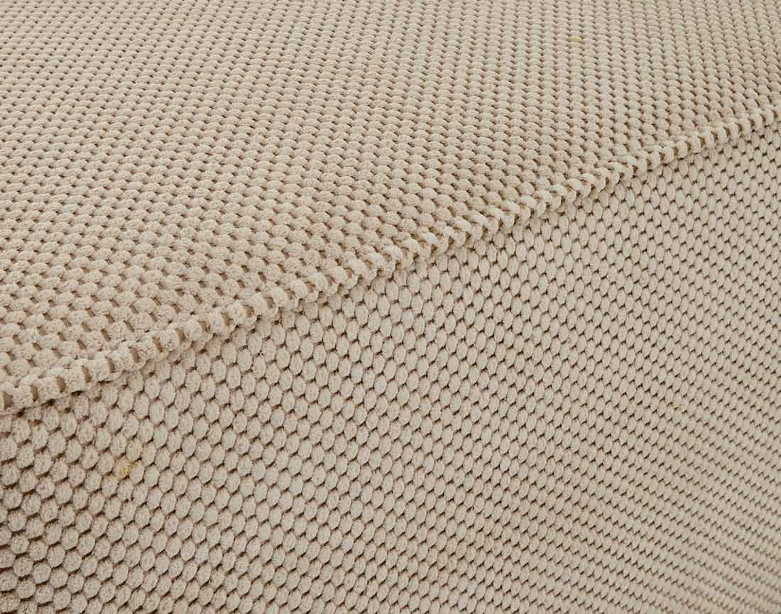 Pouf en velours texturé Topaze