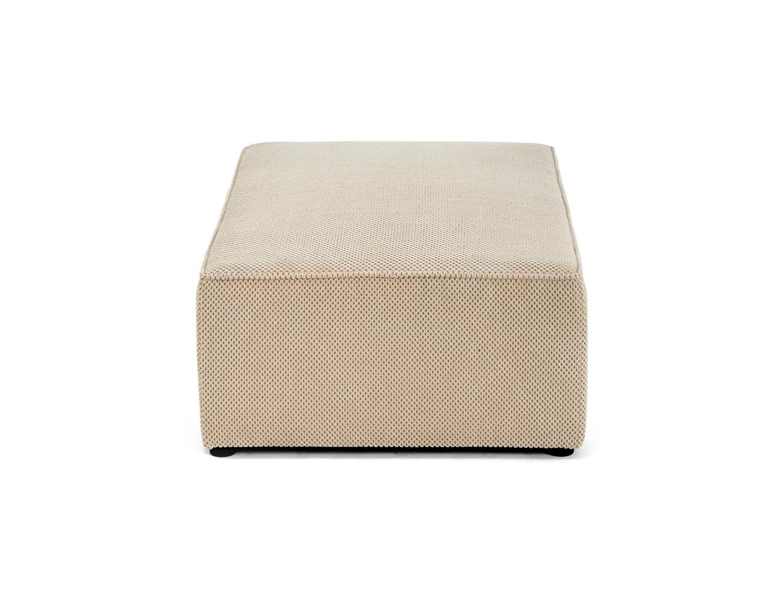 Pouf en velours texturé Topaze