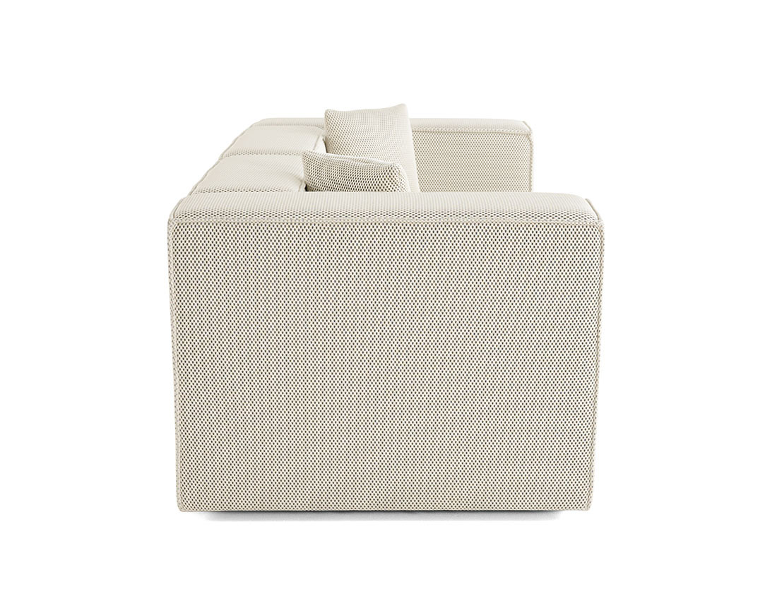 Canapé modulable 2 places en tissu mailles 3D Arty Canapé modulable 2 places en tissu mailles 3D Arty