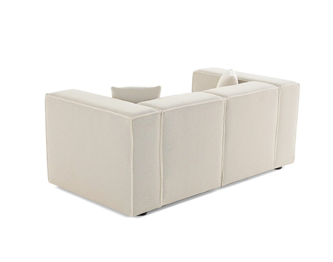 Canapé modulable 2 places en tissu mailles 3D Arty Canapé modulable 2 places en tissu mailles 3D Arty