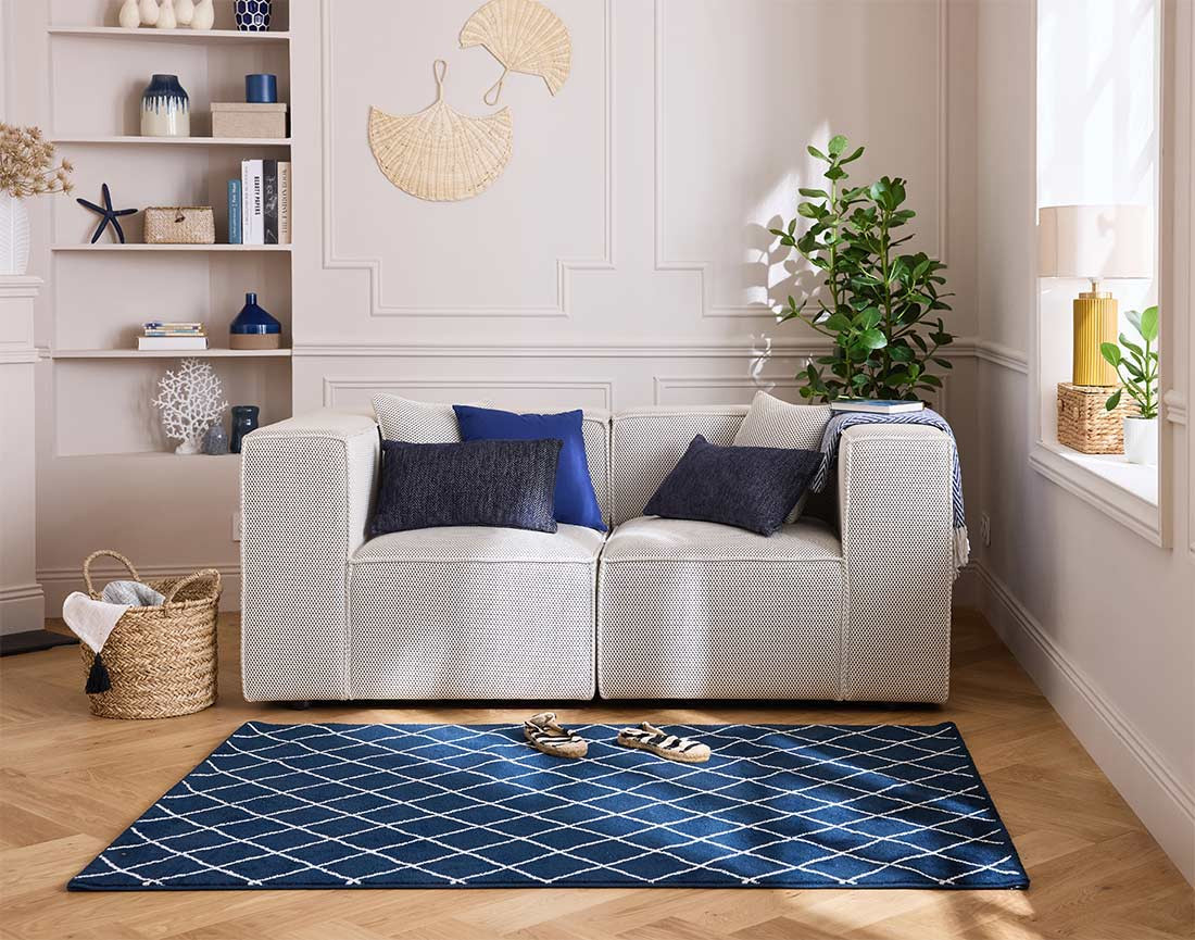 Canapé modulable 2 places en tissu mailles 3D Arty Canapé modulable 2 places en tissu mailles 3D Arty