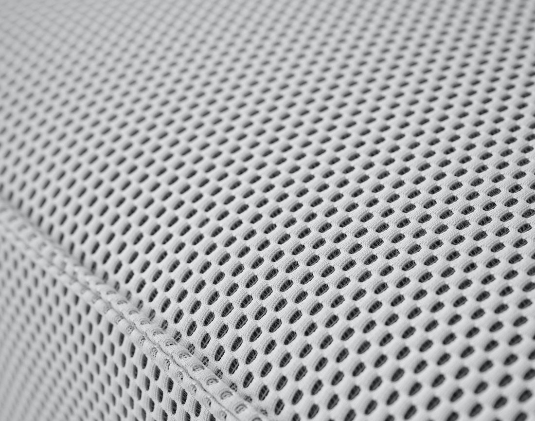 Canapé modulable 2 places en tissu mailles 3D Arty