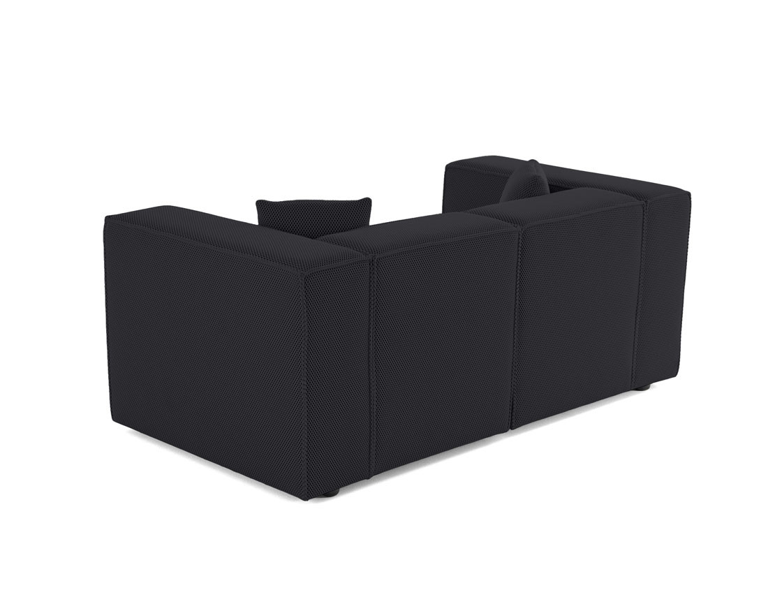 Canapé modulable 2 places en tissu mailles 3D Arty Canapé modulable 2 places en tissu mailles 3D Arty